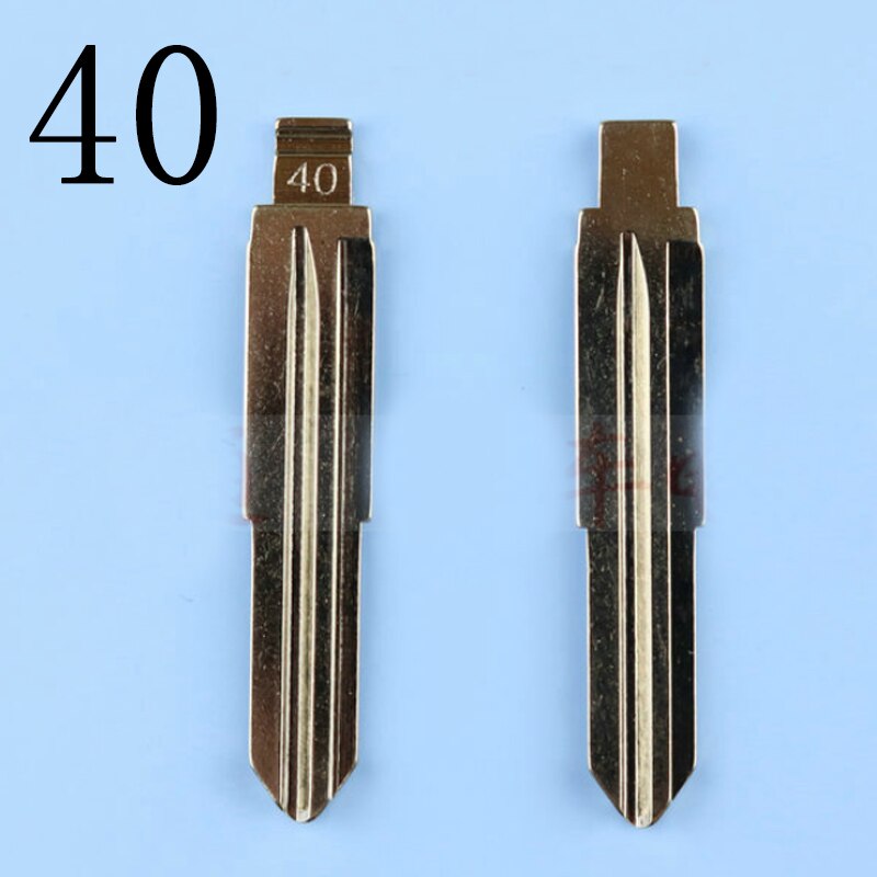 Fjernnøgleblad 40#  bilnøgleembryo højre venstre blad bilnøgleembryo, der udskifter nøglehovedet: 40