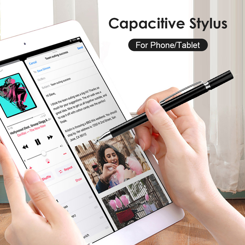 Disk Stylus Pen For Drawing Smartphone Touch Pens For Android Tablet Painting Writing Magnetic Pen Cap Mobile Phone Pencil