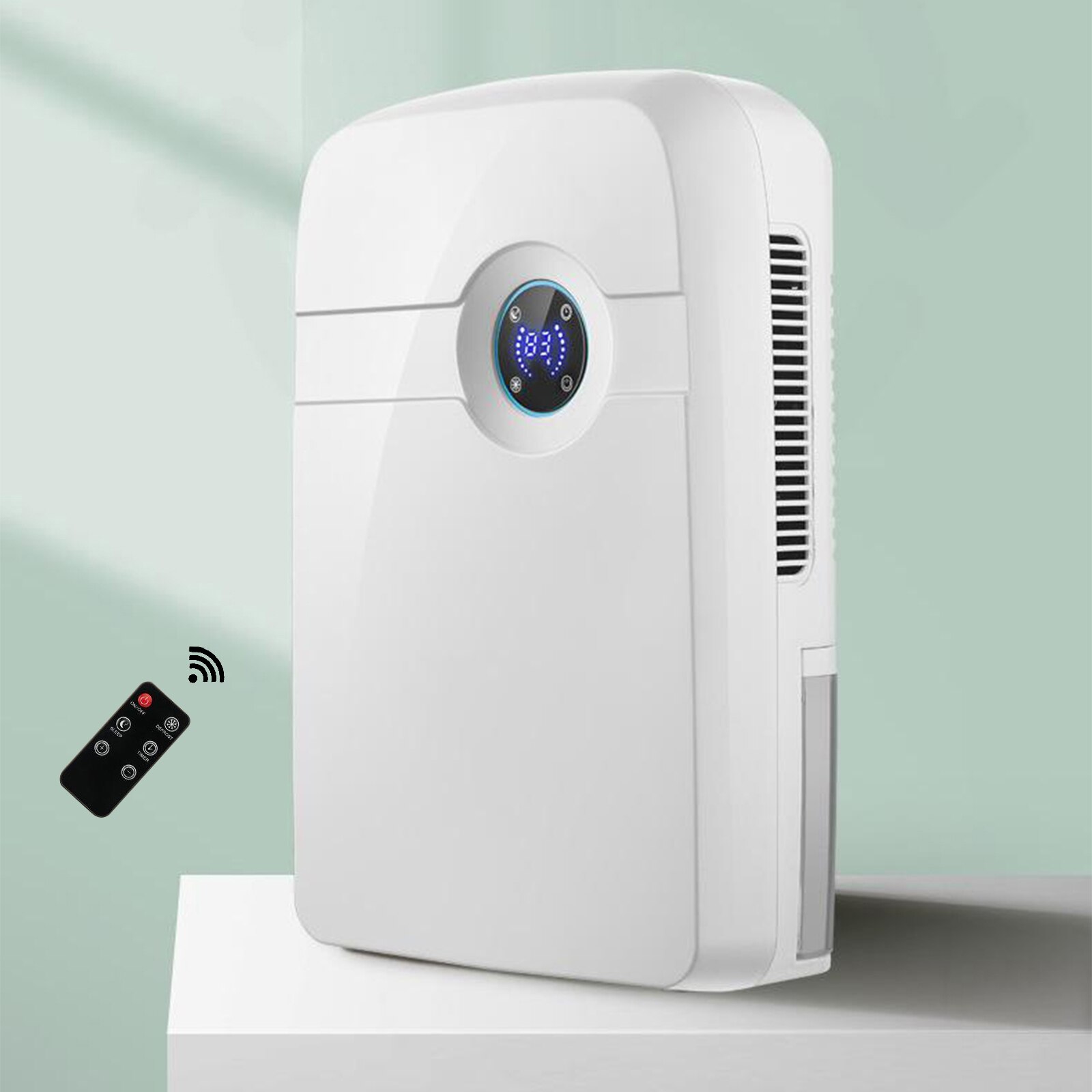 Electric Dehumidifier, Portable Dehumidifier with 2.5L Water Tank, Electric Mini Dehumidifier for Bathroom, Auto Shutoff