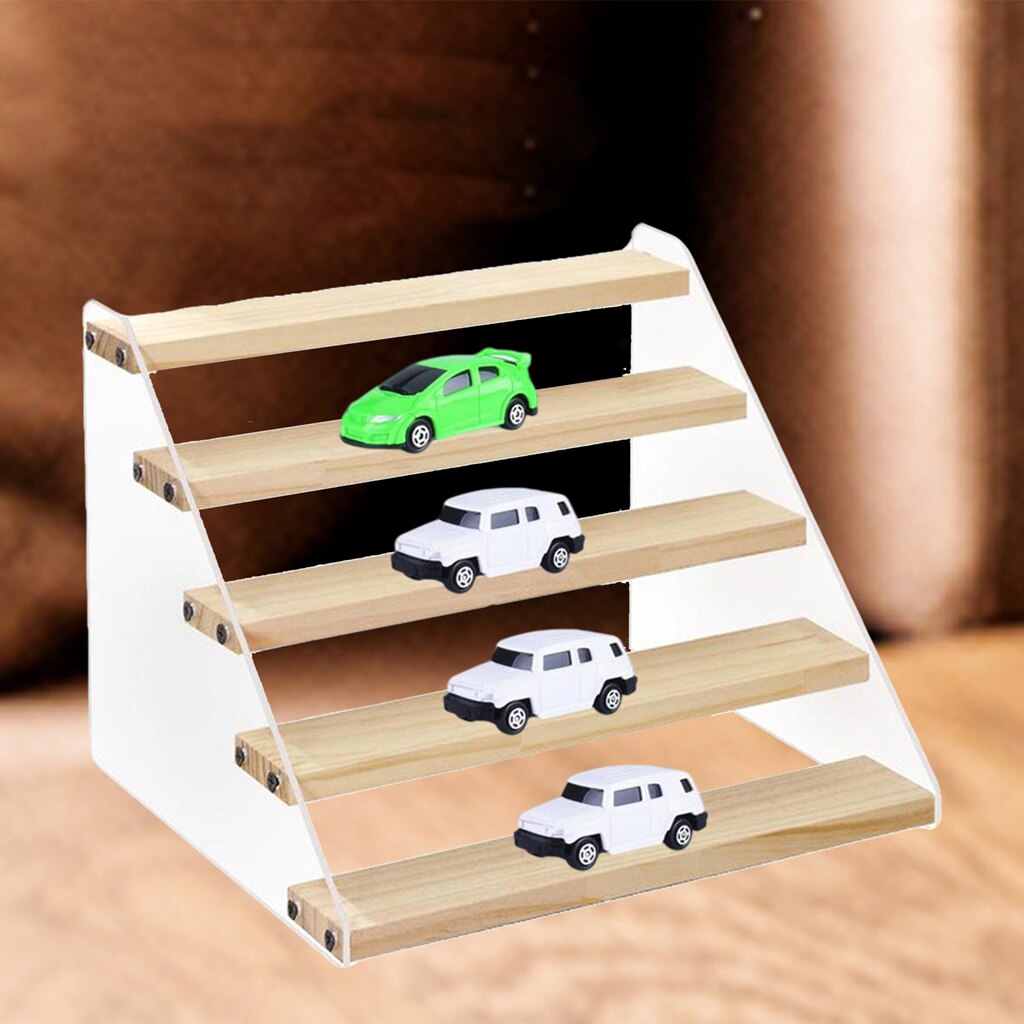 Tiered Acrylic Stands, Holder Clear Display Stand, for Action Figure Perfume Cosmetic: Five-tiers