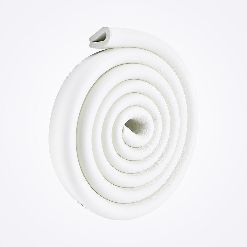 Baby Safety Desk Protector Edge Corner Guard Kids Protection Bumper Furniture Edge Anti-collision Strip with Double-sided Tape: white