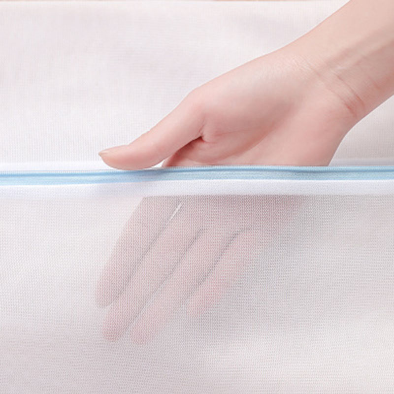 Mesh Laundry Bags Fresh Blue Zippers Protecting Clothes Home Laundry Dirty Clothes Bra Underwear Washing Machine Bag