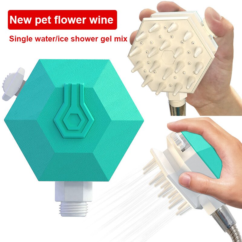 Hond Borstel Kat Grooming Kam Cleaning Tool Haar Remover Borstel Huisdieren Benodigdheden Voor Katten Borstel Douche Ontharing Kam voor Honden: blue