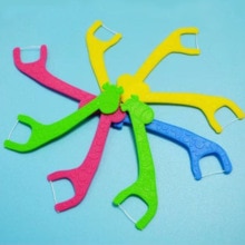 Dental Floss Stick Threader Giraffe Flosser Kids Children Teeth Dental Floss Picks Interdental Brush Tooth Clean Oral Care tools