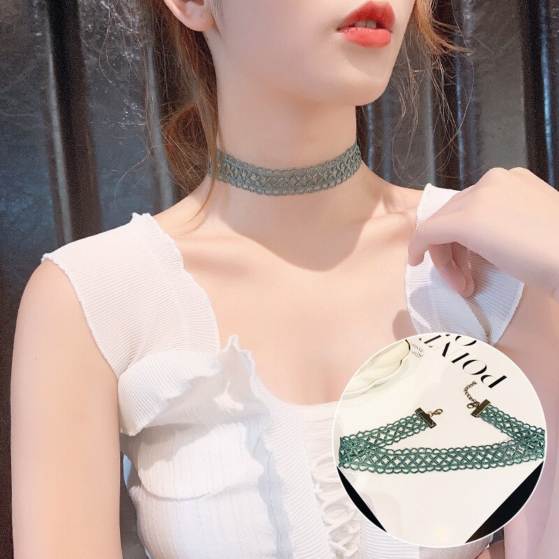 Koreaanse kraagjes groot kolye gothic vintage boho bloemenhalsband ketting sleutelbeenketting voor vrouwen met gouden verstelbare maat