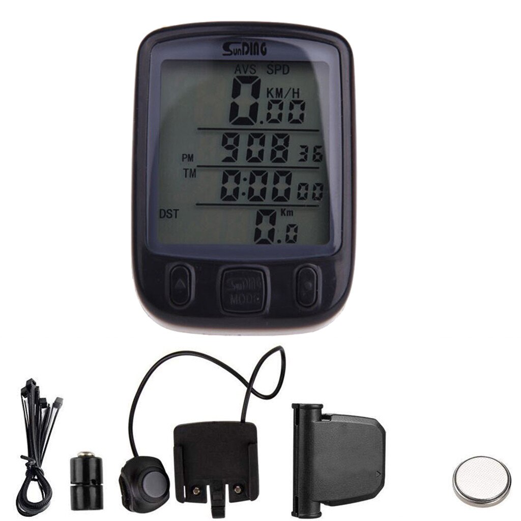 Waterproof Digital LCD Cycle Bicycle Computer Bike Odometer Speedometer Cycling