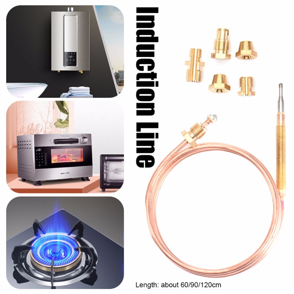 60cm 90cm 120cm Gas Valve Induction Line Thermocouple Water Boiler Gas Appliance 5 Fixed Parts Gas Thermocouple