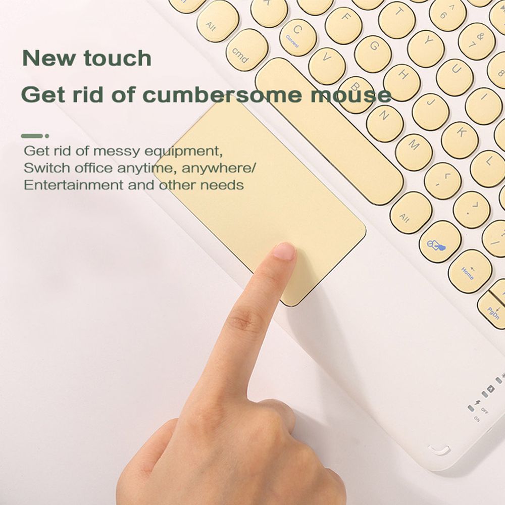 Ultra-Thin Wireless Bluetooth Keyboard and Mouse Combo Rechargeable Touchpad for iPad Xiaomi Samsung Tablet Android IOS Windows