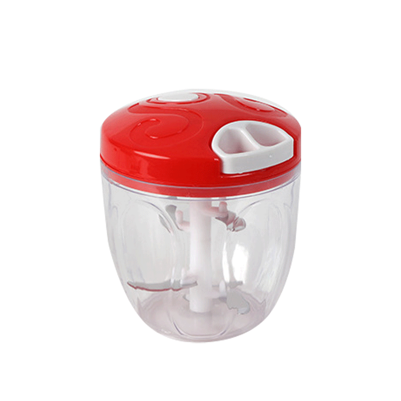 900ML Large Capacity blender Manual Food Processor Safe Chopper Blender Slicer Kitchen Essential blender mixer kitchen product: 900ml  Red