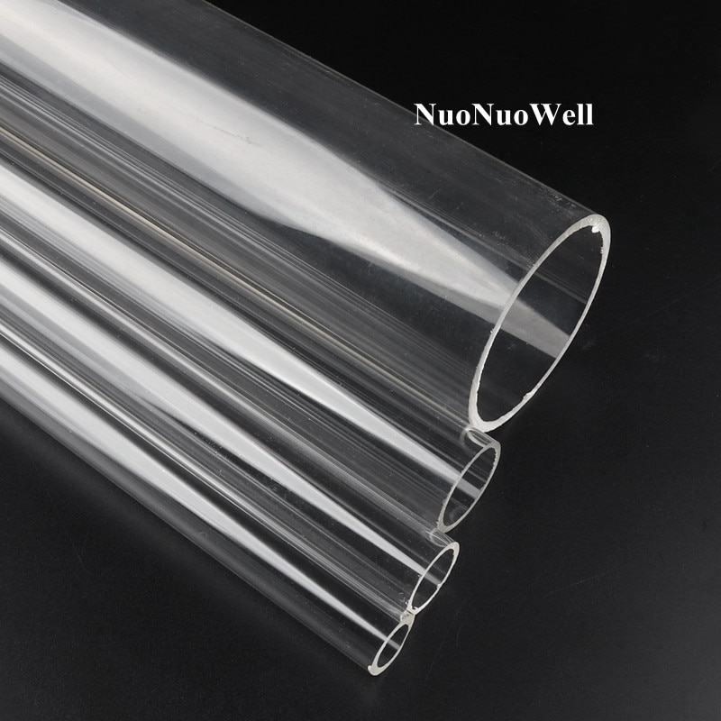 2 pces od.16-90mm tubo acrílico transparente tanque de aquário tubo de plexiglass tubo de água claro acrílico encaixes tubos de vidro