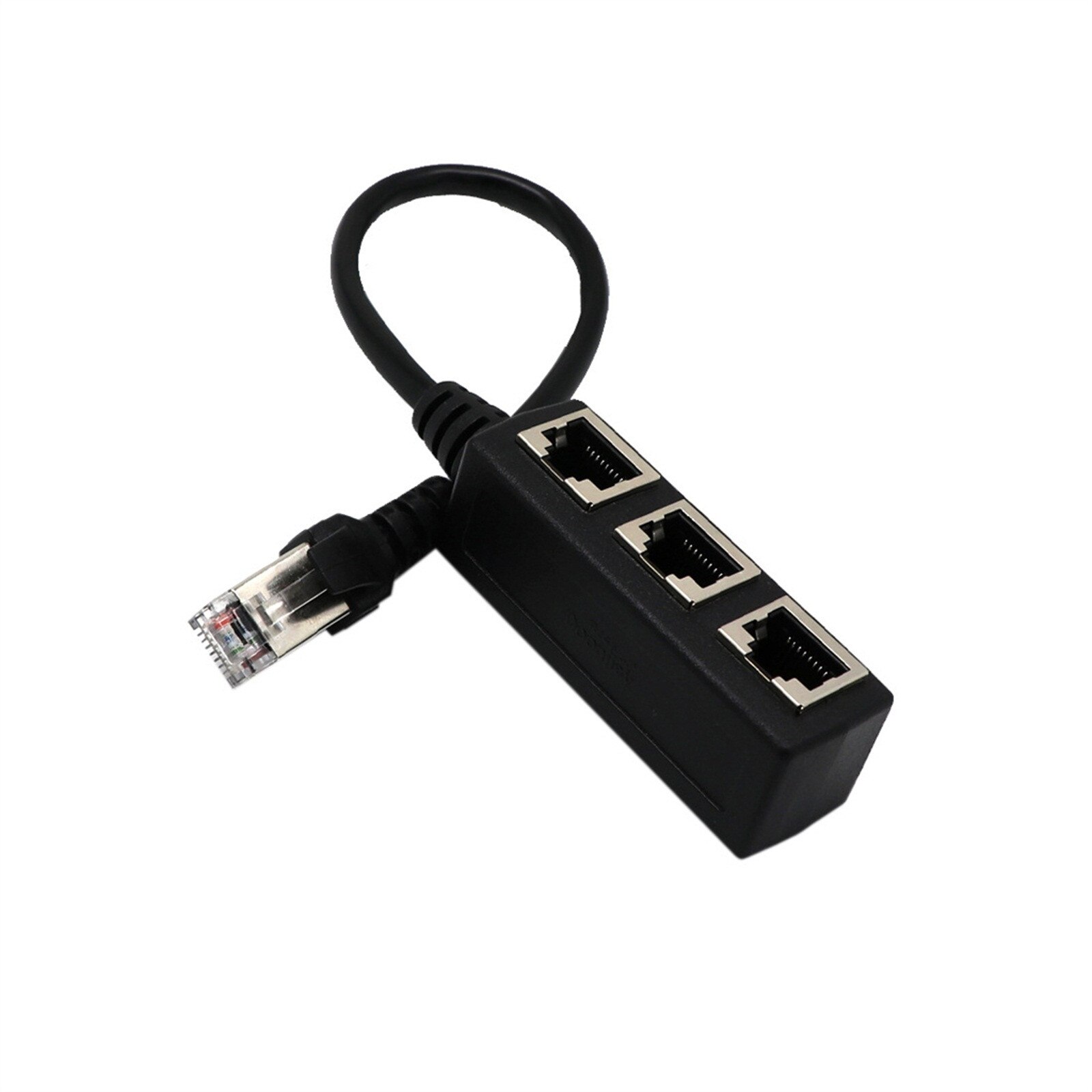 Network cCable Splitter Ethernet RJ45 Cable Adapter 1 Male To 3 Female Port LAN Network Plug Convertor Accessories