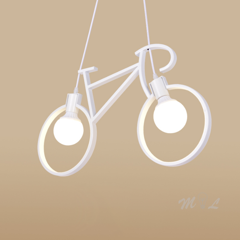 Jern cykel vedhæng lys hjem deco industriel hængende lampe loft stue hængelampe soveværelse lampe restaurant køkken inventar