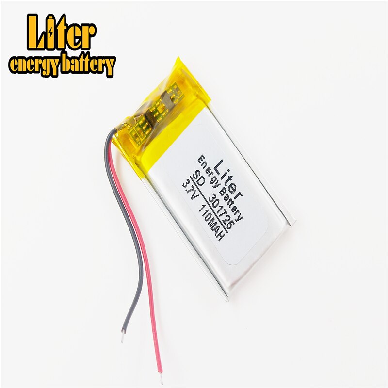 Beste batteriemarke 301725 110 mah  mp3/mp4 /  stiftkamera / bluetooth-headset / kabellose mausbatterie