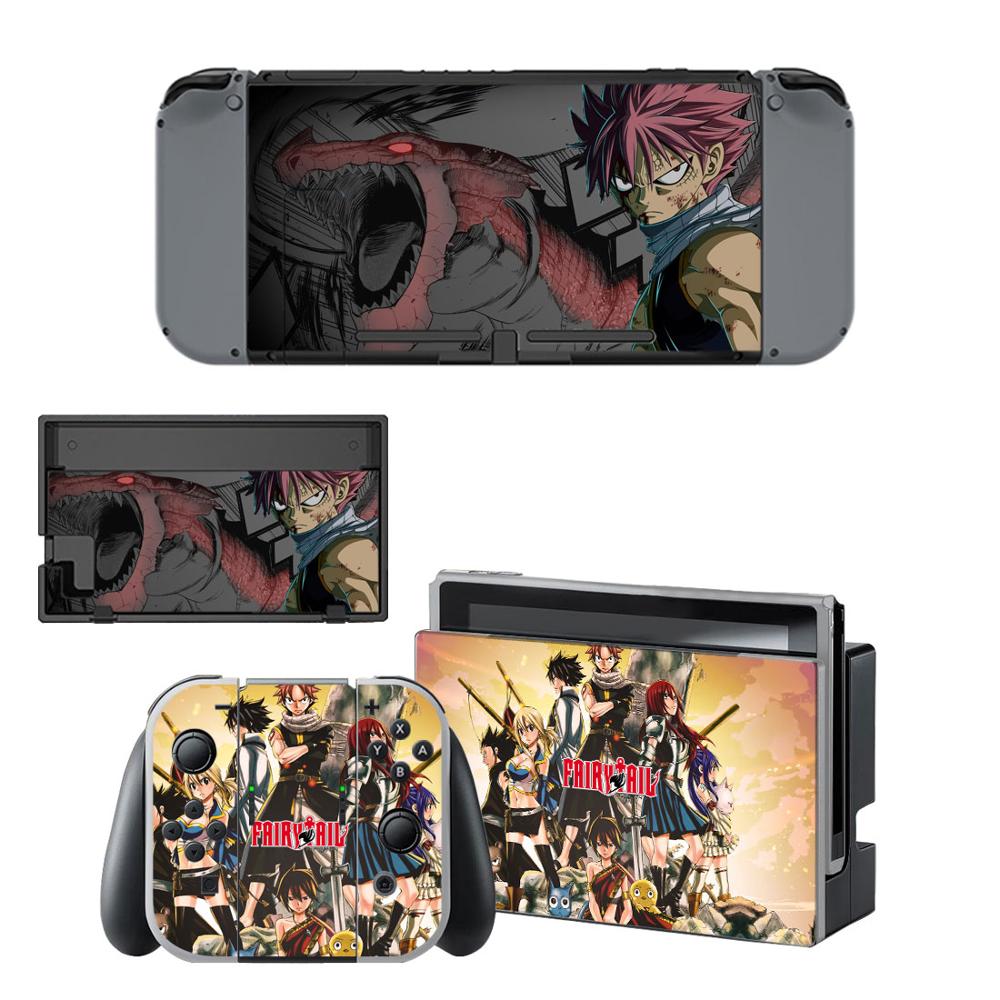 Nintendoswitch Haut Fee Schwanz Nintend Schalter Aufkleber Aufkleber für Nintendo Schalter Konsole Freude-con Controller Dock Skins Aufkleber: YSNS2245