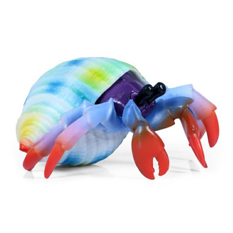 066B 5-7inch Sea Life Fish Animal Statue Model Figurine for House Room Tabletop Decor: 79 Hermit Crab