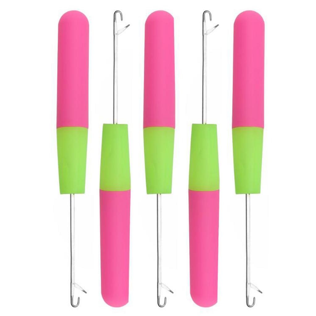 5Pieces s Tool Set, s Crochet Hook Hair Locking Tool for Braid Craft Latch Hook Crochet Needle Set