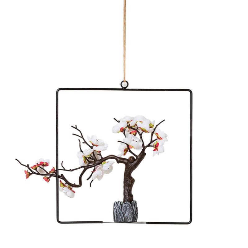 Geometric Metal Wire Wreath Hoop Frame Artificial Flower Garland Wall Hanging Decorations Wedding Party Backdrop Top: I