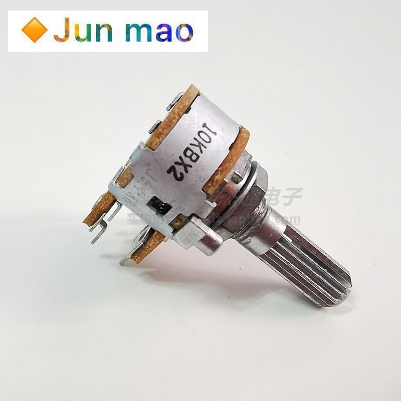 Japan Alps Dual 6-Pin Volume Potentiometer A10k B10k 50K 100K