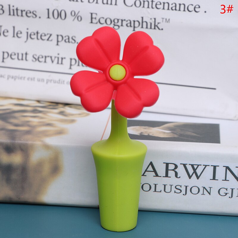 Tapas de botellas tapón de vino barra familiar herramientas de preservación de silicona Barware accesorios de cocina: 3