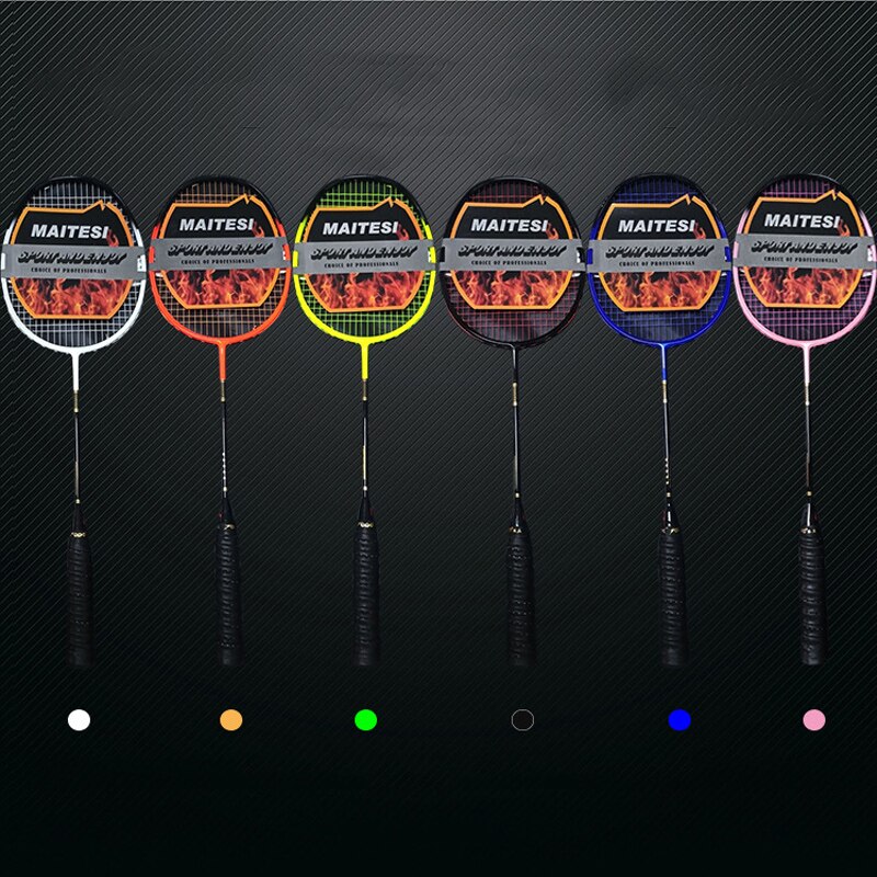 Full Carbon Badminton Racket 5U Single Badminton Racket Ultra-light Badminton Racquet For Competition Training