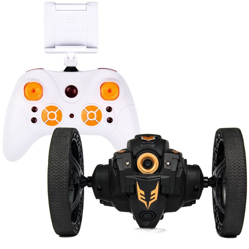 Rc Auto Met Camera Hd 2.0mp Wifi Bounce Auto Peg SJ88 4CH 2.4 Ghz Springen Sumo Met Flexibele wielen Afstandsbediening Fswb