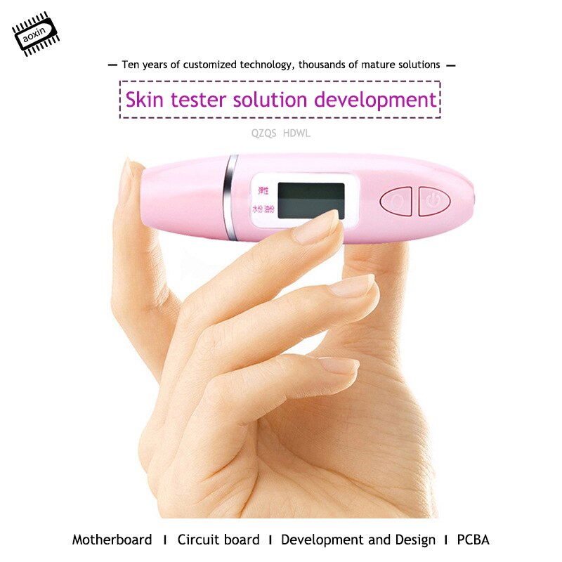 Digital LCD Display Skin Sensor Tester Face Moisture Water Oil Analyzer Facial Skin Care Tools Monitoring Skin Testers