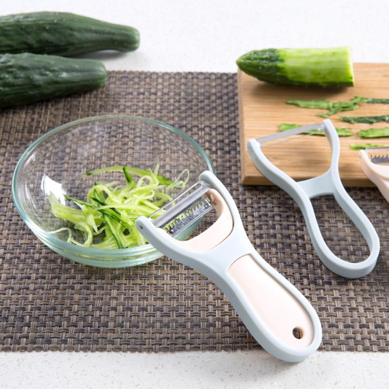 2 in 1 Julienne Peeler Vegetable Cutter Double Planing Grater Slicer Carrot Potato Grater Cutter Grinder Kitchen Gadget Tools