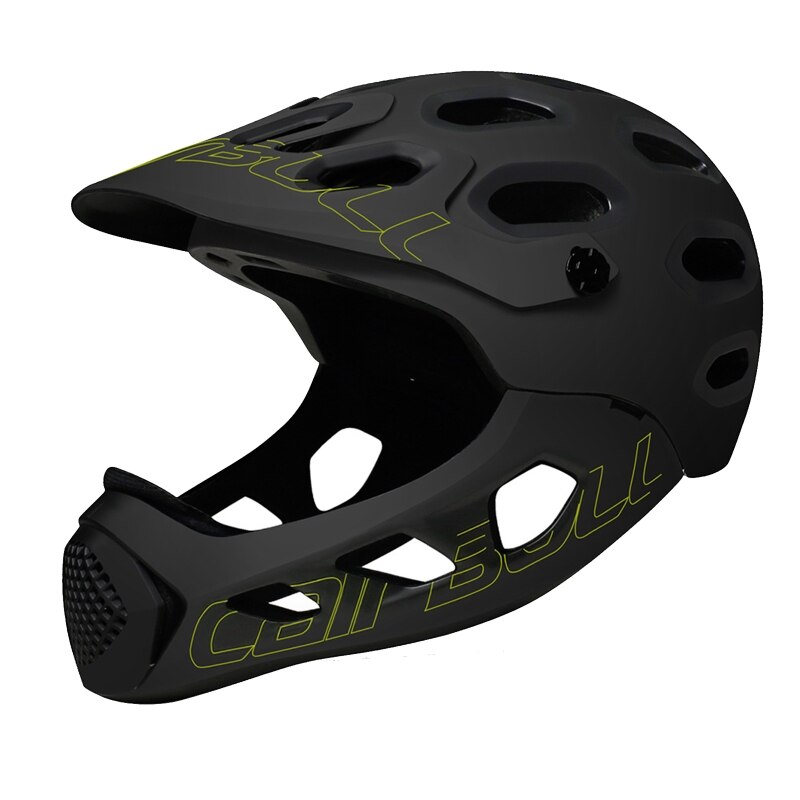 Adult Full Face Motorcycle Off-Road MTB Cross-country Bicycle Extreme Sports Safety Head Protective Helmet: YBK