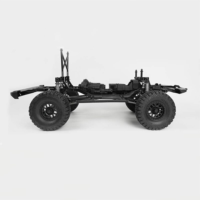 Amortisseur 4 pièces en aluminium avant arrière pour AXIAL SCX10 II 90046 noir et 2 pièces 100mm Piggyback amortisseur interne