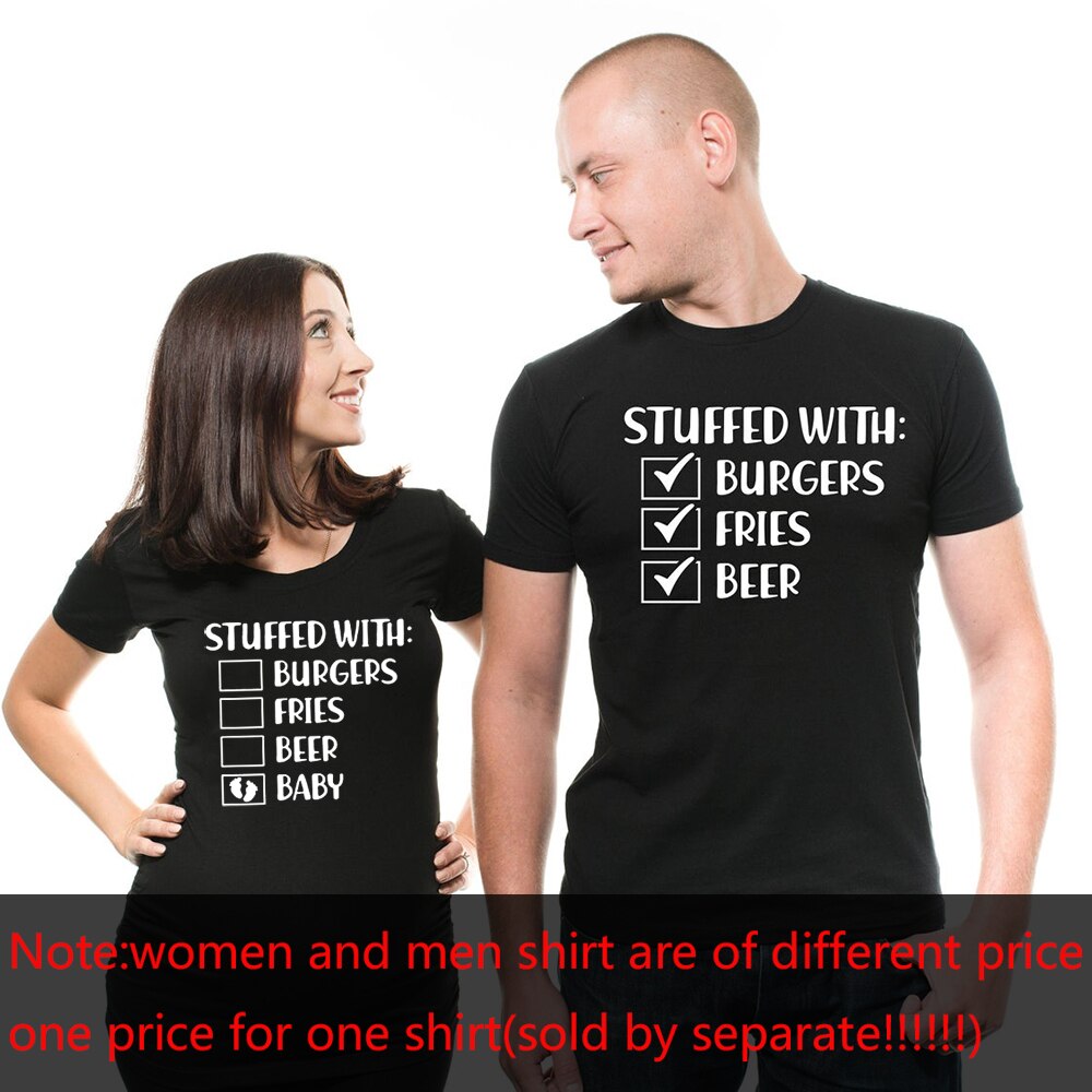 Pregnancy T-shirt Couple T-shirts Funny Maternity Shirts Cute Couple Pregnancy Shirts Pregnancy Announcement Shirts