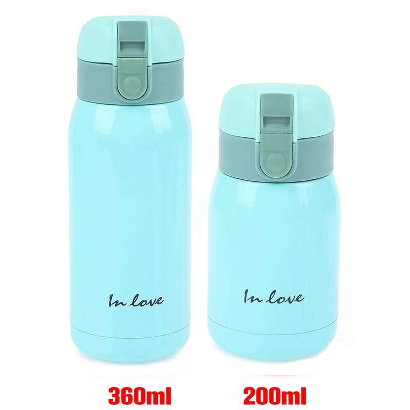 Mini termo de acero inoxidable, taza térmica de café, frasco de vacío, botella aislada, , 200ml/360ml: 200ML / BL