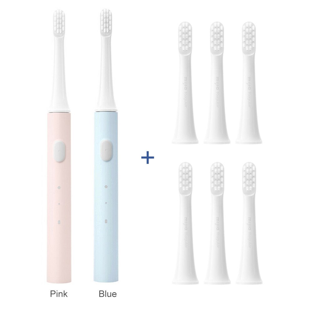 XIAOMI-cepillo de dientes eléctrico inteligente Mijia T100, cepillo de dientes sónico IPX7, resistente al agua, con cabezal