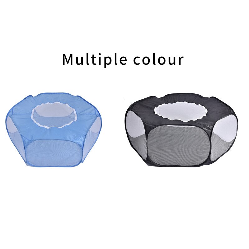 Outdoor Kleine Dier Hamsters Kooi Tent Opvouwbare Portable Kennel Met Rits Cover Pet Puppy Konijn Kinderbox Hek Plastic Indoor