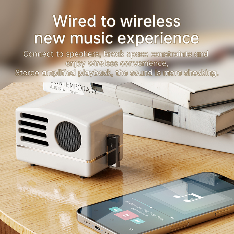 Bluetooth 5.0 Ontvanger Zender Cd Muziek Draadloze Audio Adapter Met Hd Mic Ondersteuning Tf Kaart 3.5Mm Aux Jack Voor Carkit