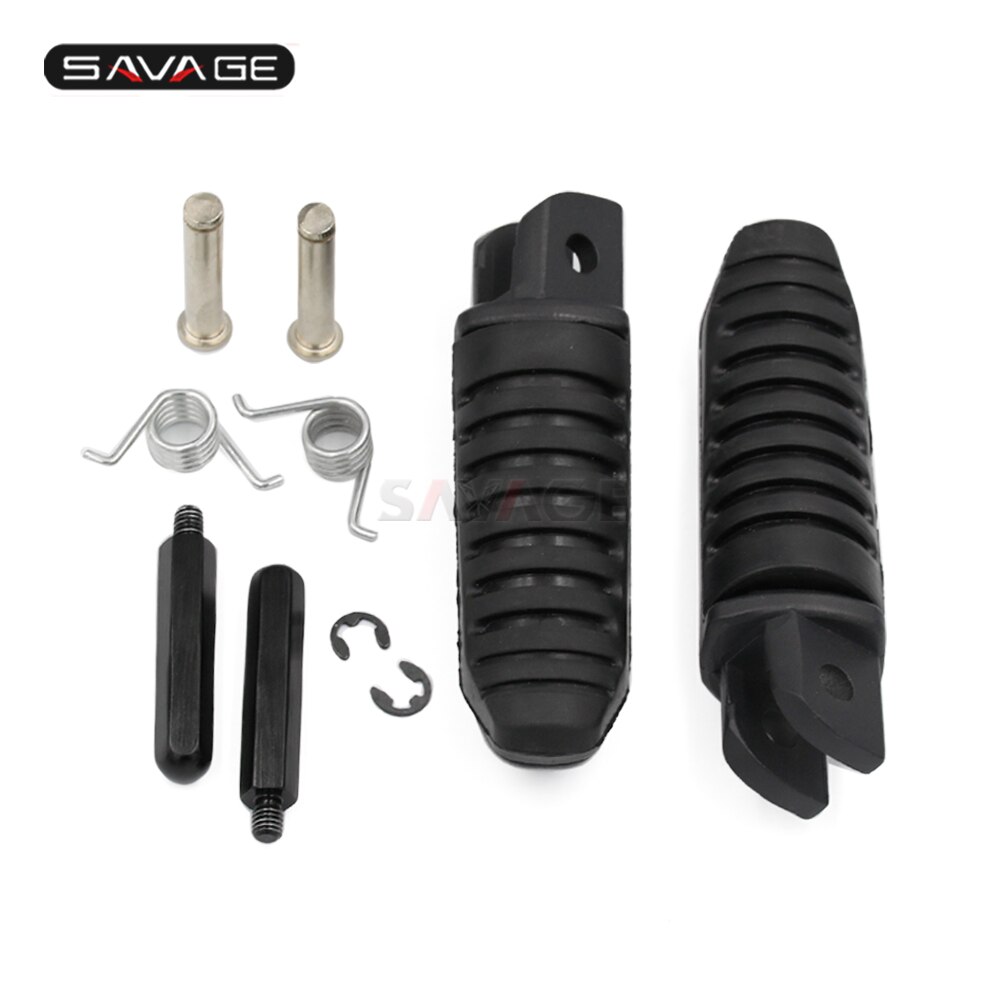 Voetsteunen voor de voorste rijder, voetsteunadapters voor suzuki hayabusa 1999 motoraccessoires pedalen aluminium