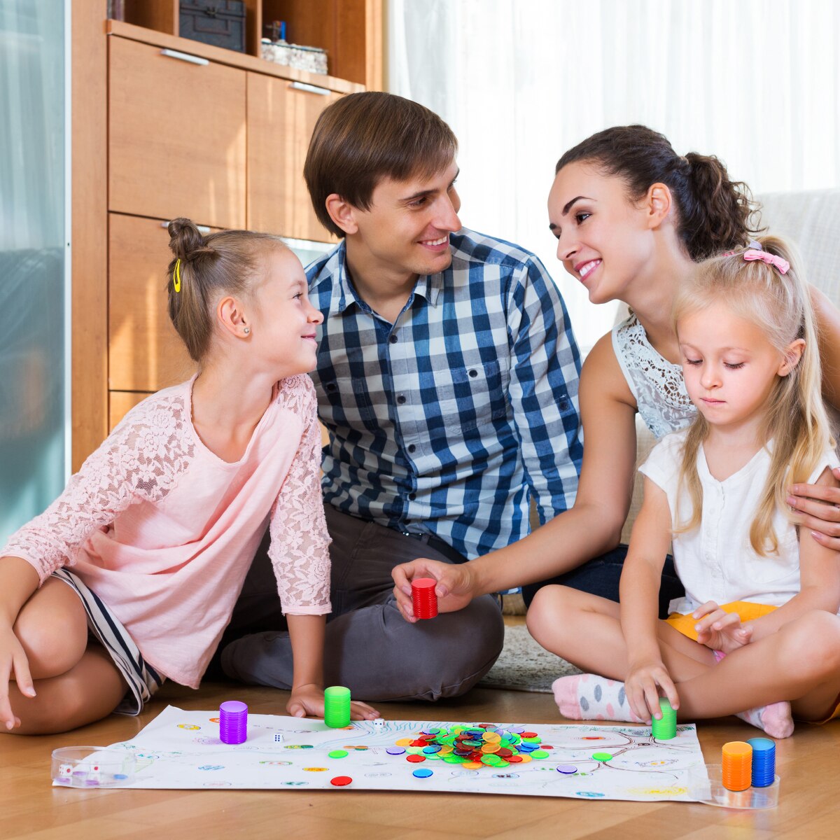 240 stücke transparent Bunte Bingo Spiel Zubehör Bingo Chips Zähler Stück für Handwerk Spielen Spiel Party