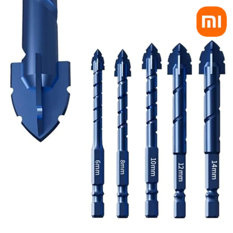 Xiaomi Trapano eccentrico ad alta durezza Foratura di precisione 6/8/10/12/14mm Punzonatura in ceramica di vetro Punta da trapano per lastre di roccia Taglio compensare