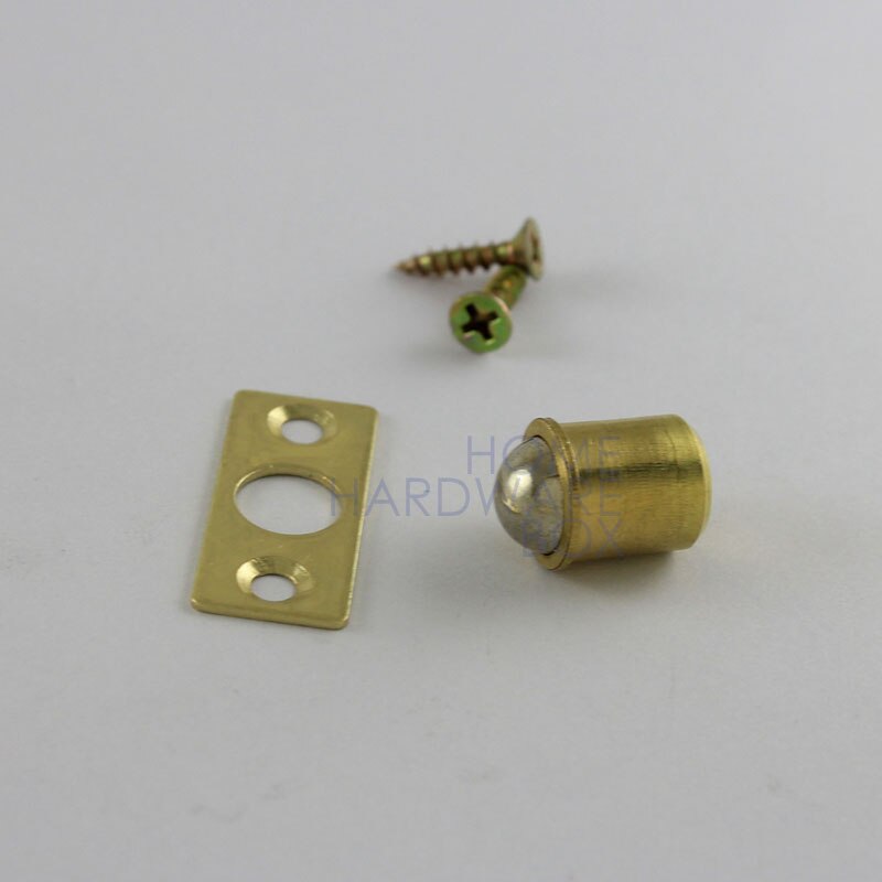 12mm ball roller catch mortice friction latch cabinet cupboard door with plate brass