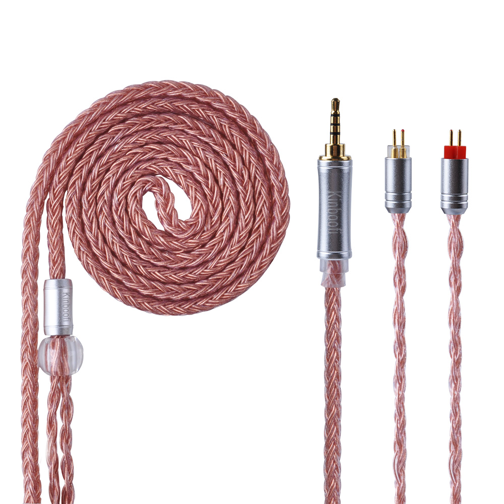 AK Kinboofi 16 Core Verzilverd 2.5/3.5/4.4mm Evenwichtige Oortelefoon Upgrade Kabel Met MMCX/2Pin voor AS10 ZS10 PRO ZSX TRN X6 C12