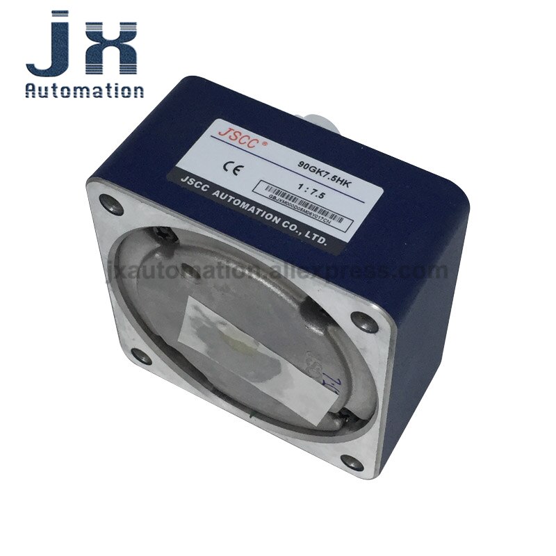 JSCC Rectangular Solid Gearbox 90GK7.5HK Gear Head Ratio 1:7.5