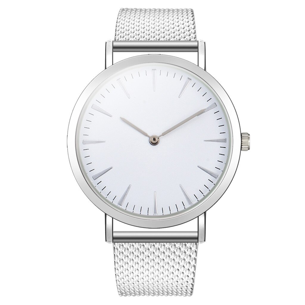 Men's Business Watch Simple PVC Silicone Strap Analog Quartz Watch Waterproof Stainless Steel Round Dial: E