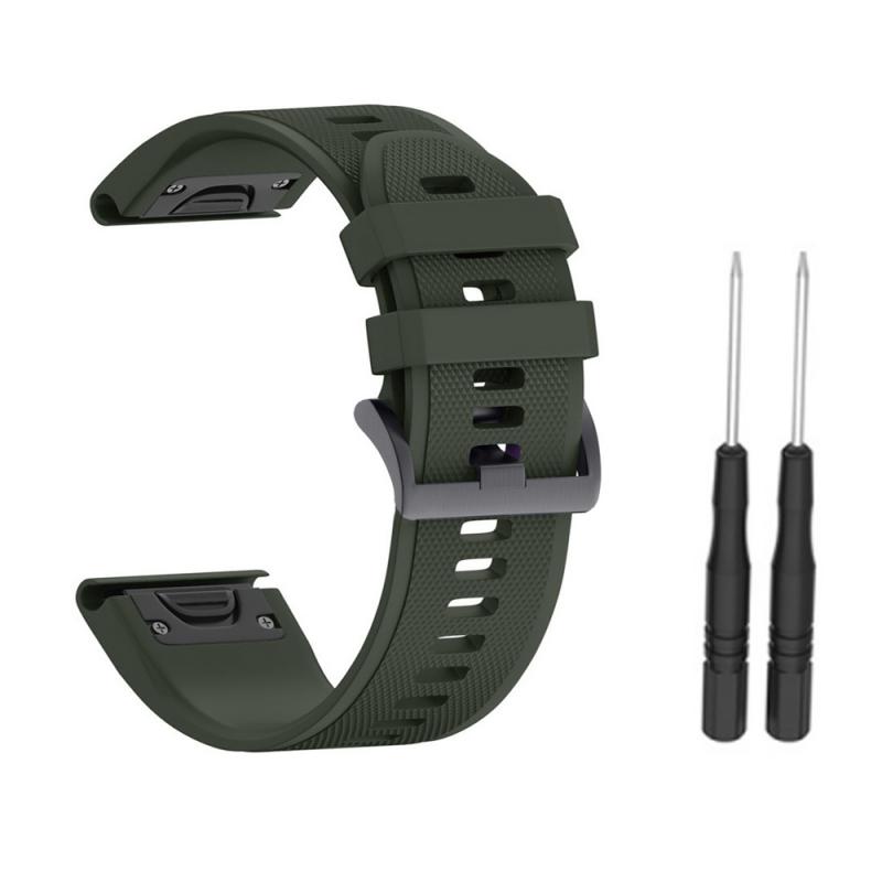 Silicone Strap For Garmin Fenix 3 3HR 5X 5X Plus Band Sport Bracelet Rubber Watchband Silicone Fitness Replacement Band: 8