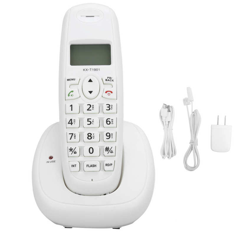 100-240V US Plug KX-T1901 Desk Phone Business Home Landline Phone FSK/DTMF Caller ID
