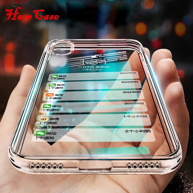 HANASE Custodia Trasparente Per IPhone 12 PRO X XR XS SE20 TPU Morbido Per IPhone 13 7 8 Plus 11 Pro MAX Cover, 14, Per IPhone 7Plus 8Plus - Foto 4