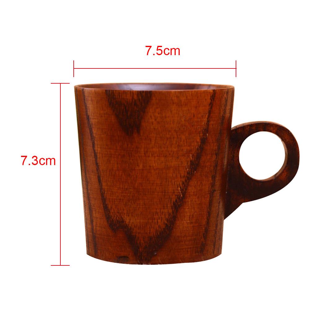 Wood Cup Primitive Handmade Wooden Cup Breakfast Beer Milk Drinkware Green Tea Cup Water Bottle Coffee Mug Kitchen Bar Gadgets