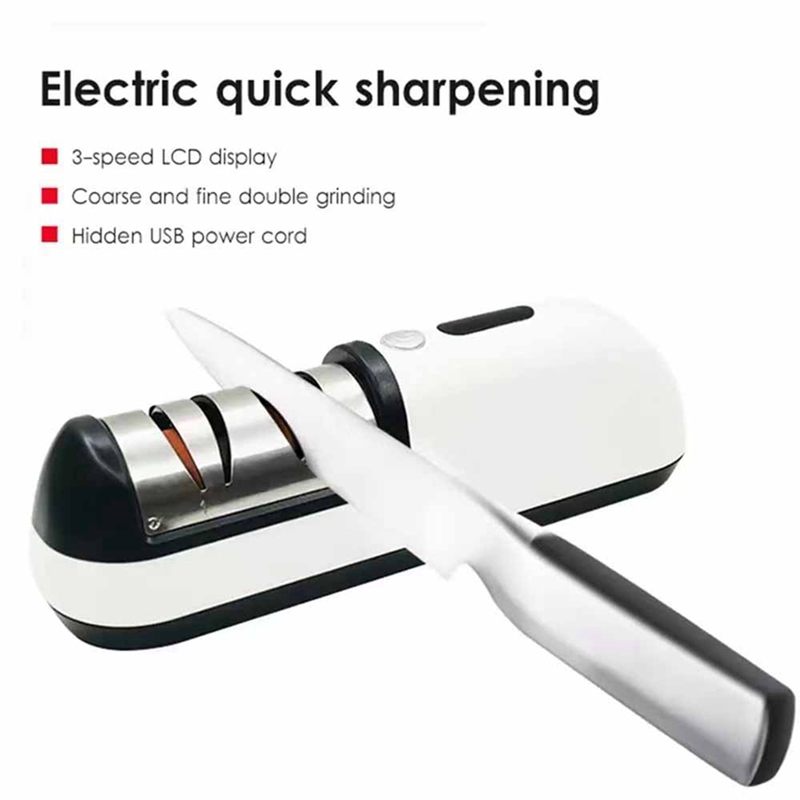 Household Electric Knife Sharpener USB Charging Sharpening Stone Tool Sharpener for Scissor Kitchen Cutter Accessories