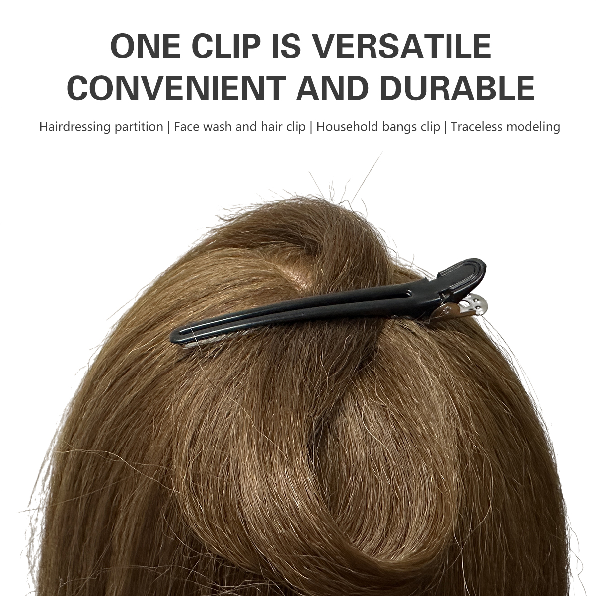 12pcs Hair Care Clips Plastic No trace Hairdressing Clip Clamps Barber Hair Cut Use Styling Tools Hairpin Hair Accessories