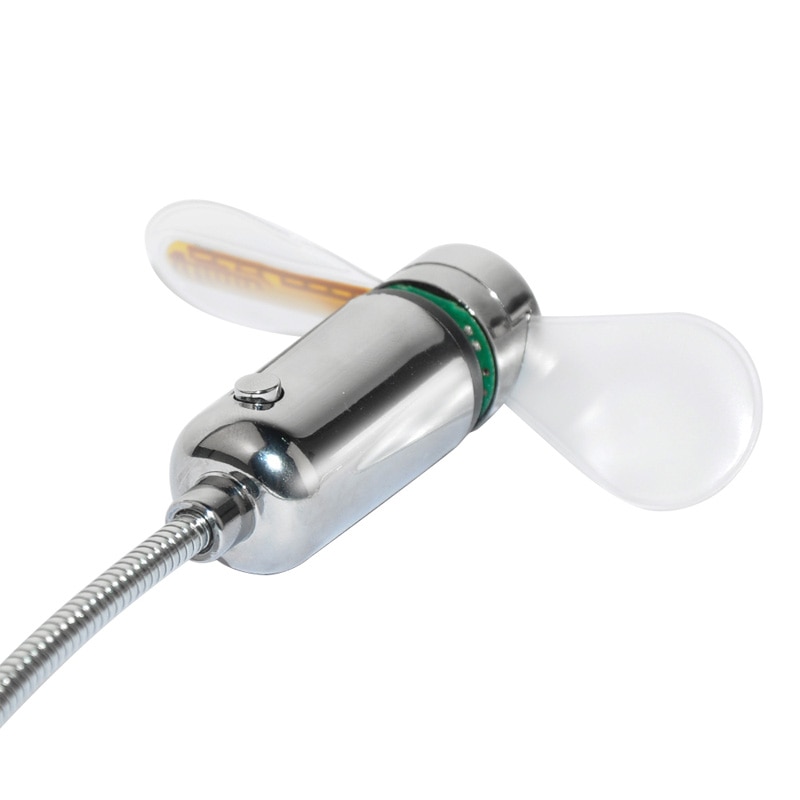 Durable Adjustable USB Gadget Mini Flexible LED Light USB Fan Time Clock Desktop Clock Cool Gadget Time Display