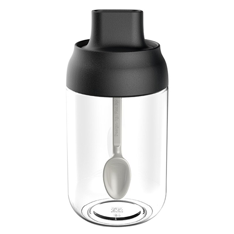 Transparente Glas würzen Gläser Gewürz Gläser Gewürze Töpfe Flasche Kombination Portion Löffel und Deckel mit Luftdichten Kappe: flavoring
