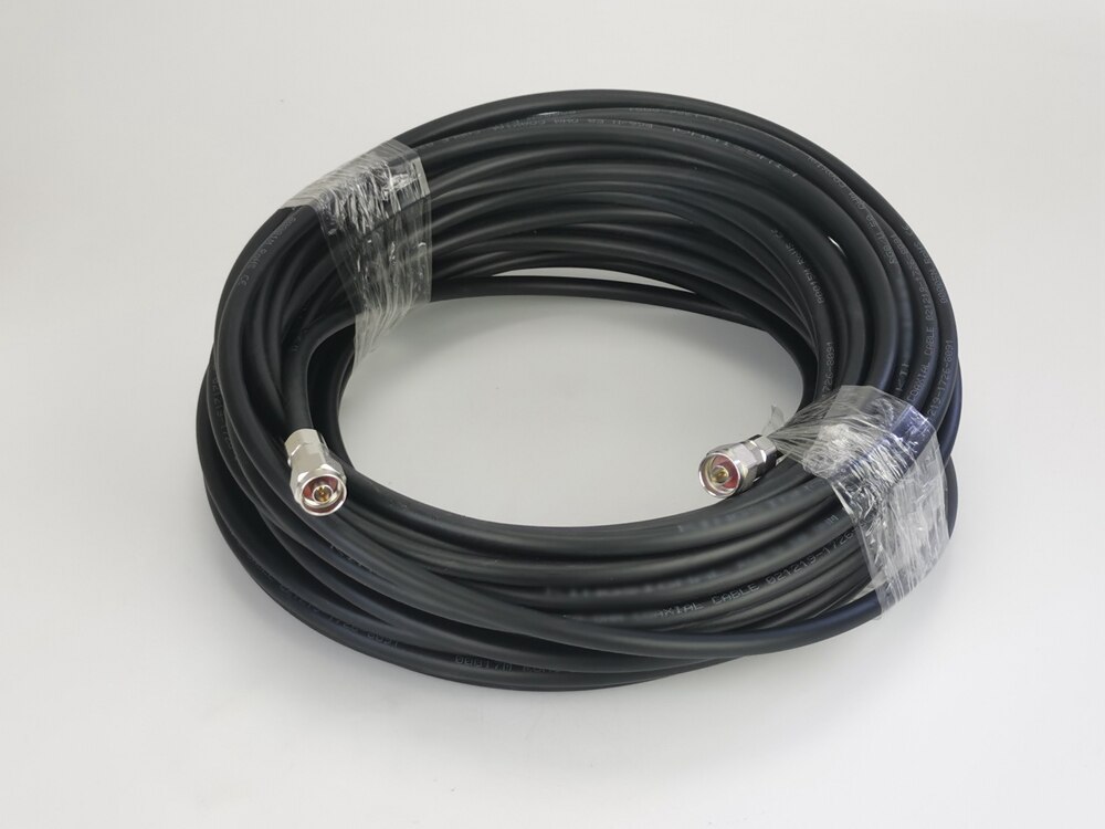 30 Meters Coaxial Cable N Male Connector Low Loss RG 8 Black 30M Cable for 2G 3G 4G Cell Phone Signal Booster Repeater Amplifier